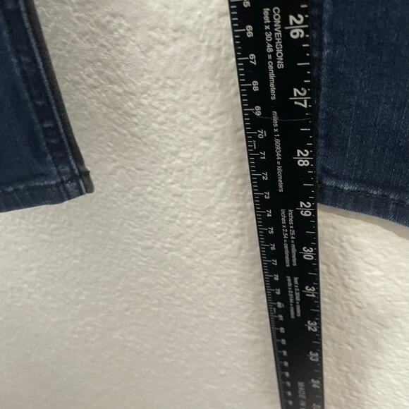 Just Black Womens Jeans Size 25 Dark Wash Denim Color Block Skinny Leg Casual - Picture 6 of 13